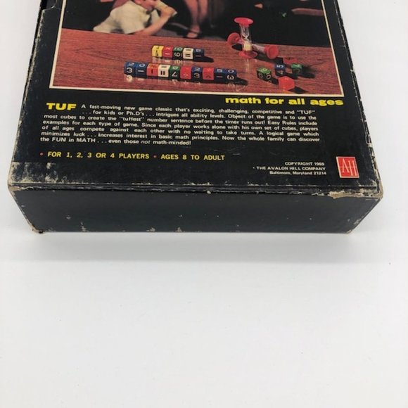 Rare, Vintage 1969 Avalon Hill Tuf Game of Mathematics - Picture 6 of 8